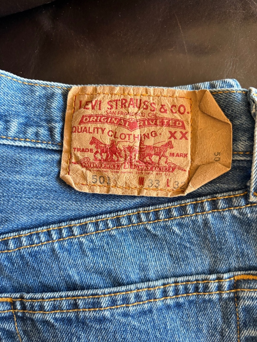 Vintage Levis 501 Unisex 33/32